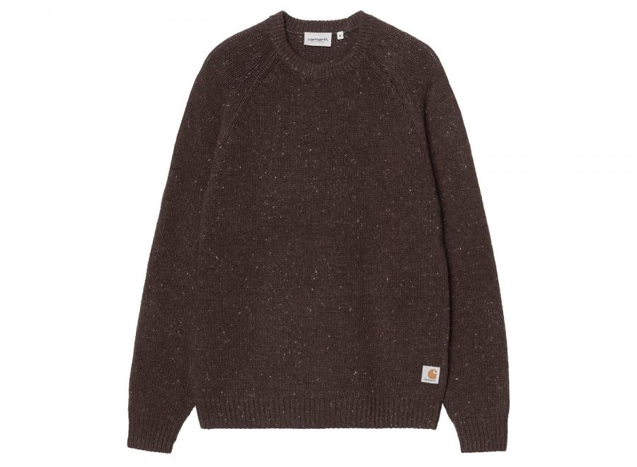 Carhartt WIP Anglistic Sweater Speckled Tobacco I010977.3YN.XX.03 - Carhartt Wip