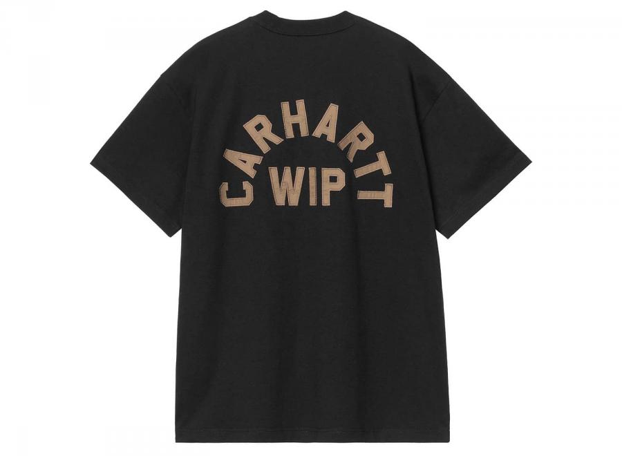 Carhartt WIP Arch Script Tshirt Black / WIP H Brown I037255.3ZG.XX.03 - Carhartt Wip