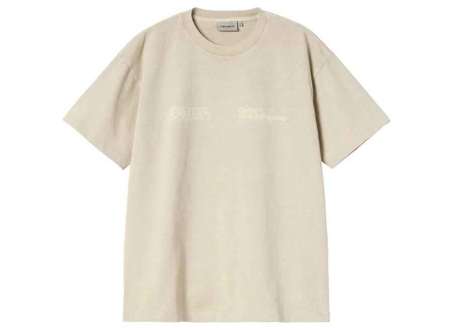 Carhartt WIP Boxed Tshirt Fleur De Sel Garment Dyed I037256.2LP.GD.03 - Carhartt Wip