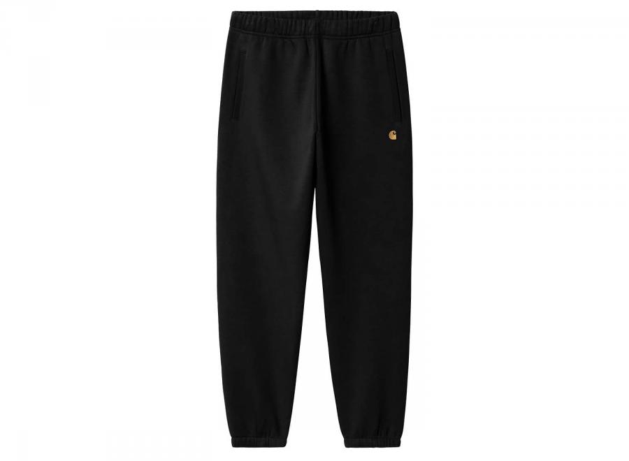 Carhartt WIP Chase Sweat Pant Black / Gold I037458.00F.XX.03 - Carhartt Wip