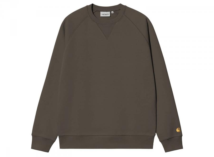 Carhartt WIP Chase Sweat Shungite / Gold I033660.3X9.XX.03 - Carhartt Wip