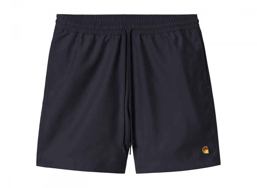 Carhartt WIP Chase Swim Trunks Dark Navy / Gold I035062 - Carhartt Wip