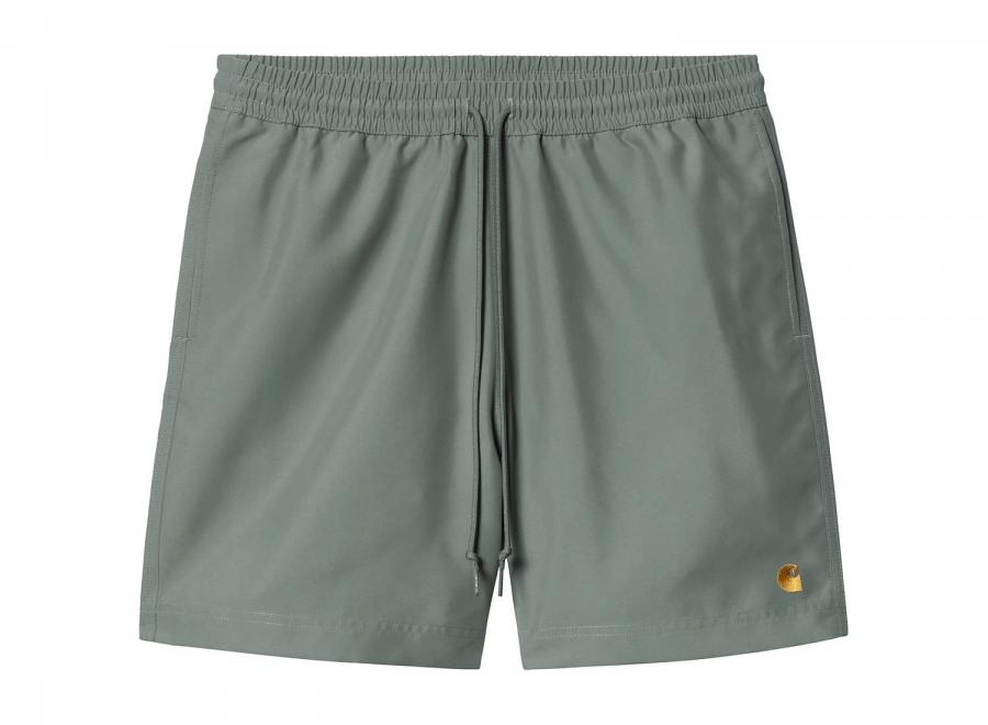 Carhartt WIP Chase Swim Trunks Velvet Green / Gold I035062 - Carhartt Wip
