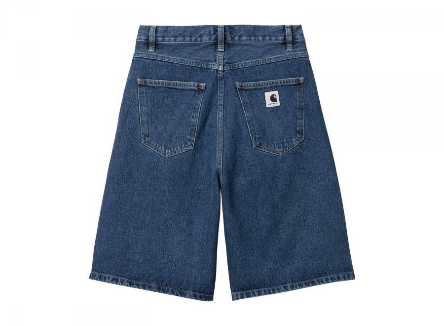 Carhartt WIP Femme Brandon Short Denim Blue Stone washed I037021 - Carhartt Wip