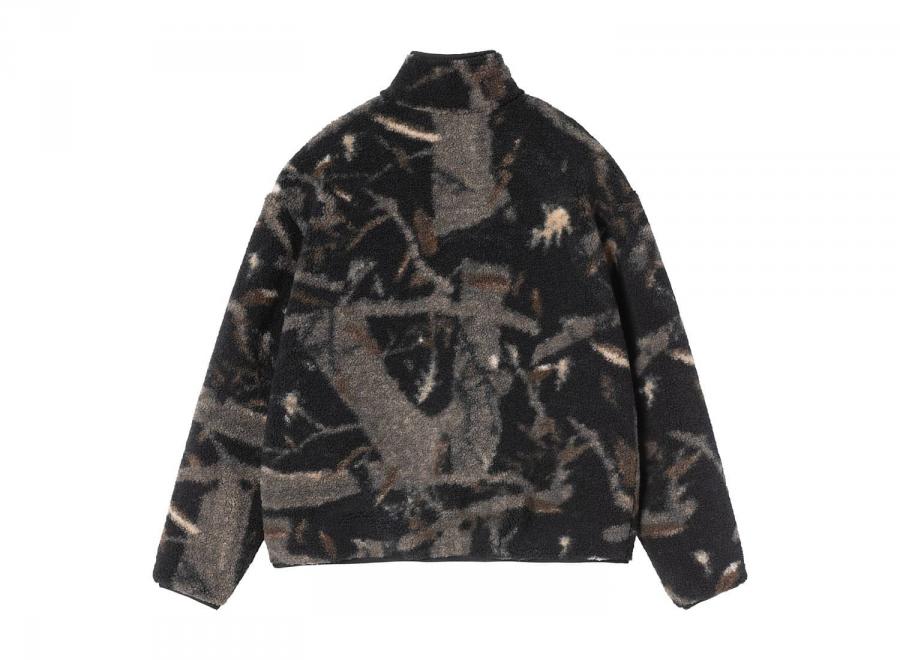 Carhartt WIP Women Elliot High Neck Liner Camo Feather Tree Black I032241.3X8.XX.03 - Carhartt Wip