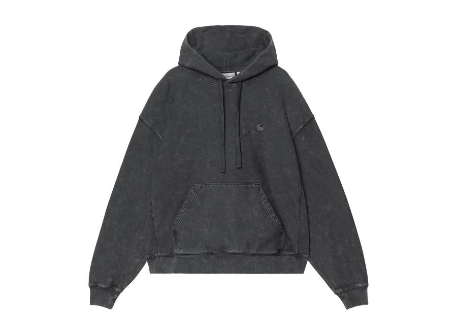 Carhartt WIP Femme Hooded Lambert Sweat Black Moon Wash I037151.89.FQ.03 - Carhartt Wip