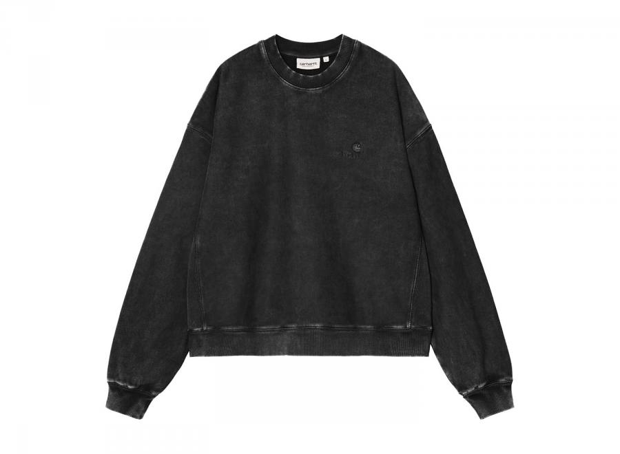 Carhartt WIP Femme Lambert Sweat Black Moon Wash I037154.89.FQ.03 - Carhartt Wip