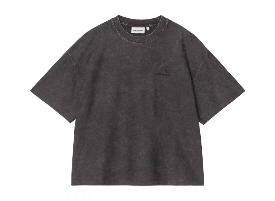Carhartt WIP Femme Lambert Tshirt Black Moon Wash I037169.89.FQ.03 - Carhartt Wip