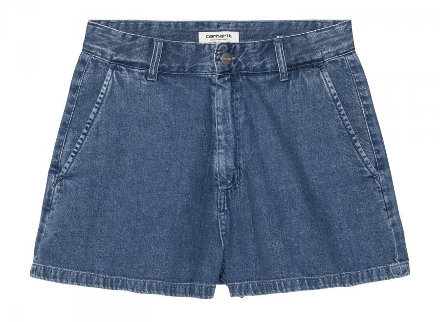 Carhartt WIP Femme Lova Short Cotton Denim Blue stone washed I036286 - Carhartt Wip