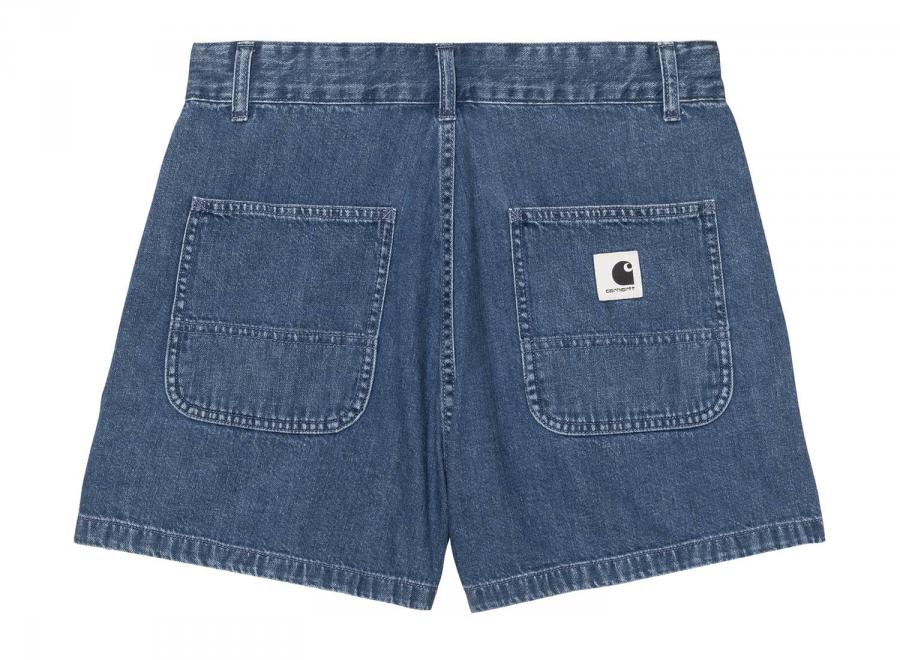 Carhartt WIP Femme Lova Short Cotton Denim Blue stone washed I036286 - Carhartt Wip