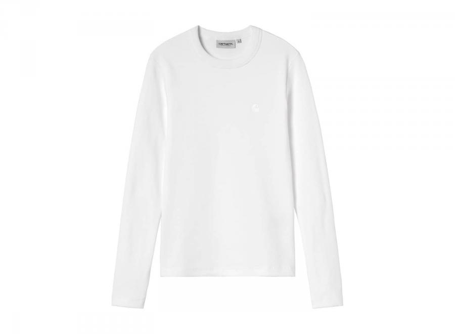 Carhartt WIP Femme LS Philipa Tshirt White I037165.02.XX.03 - Carhartt Wip