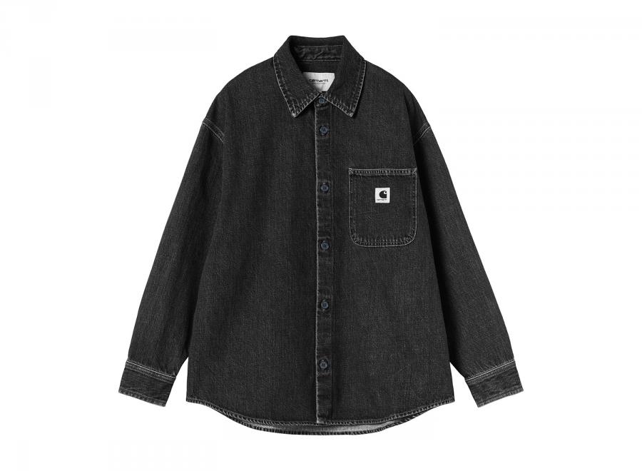 Carhartt WIP Femme Marly Shirt Jac Black Heavy Stone Wash I037529.89.60.03 - Carhartt Wip
