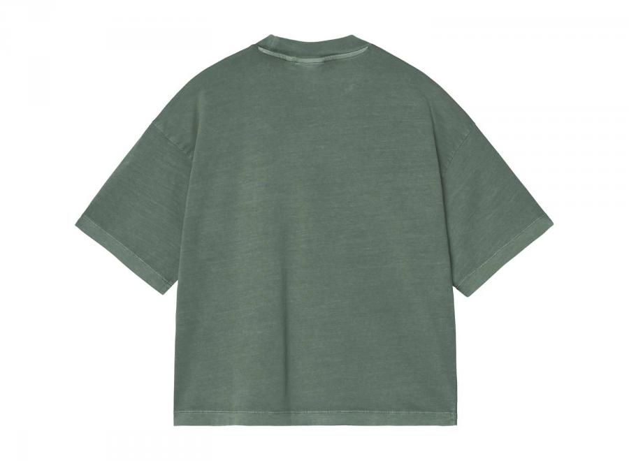 Carhartt WIP Women Nelson Tshirt Dark Scarab Garment Dyed I033051.3U0.GD.03 - Carhartt Wip