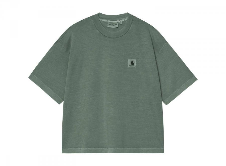 Carhartt WIP Women Nelson Tshirt Dark Scarab Garment Dyed I033051.3U0.GD.03 - Carhartt Wip
