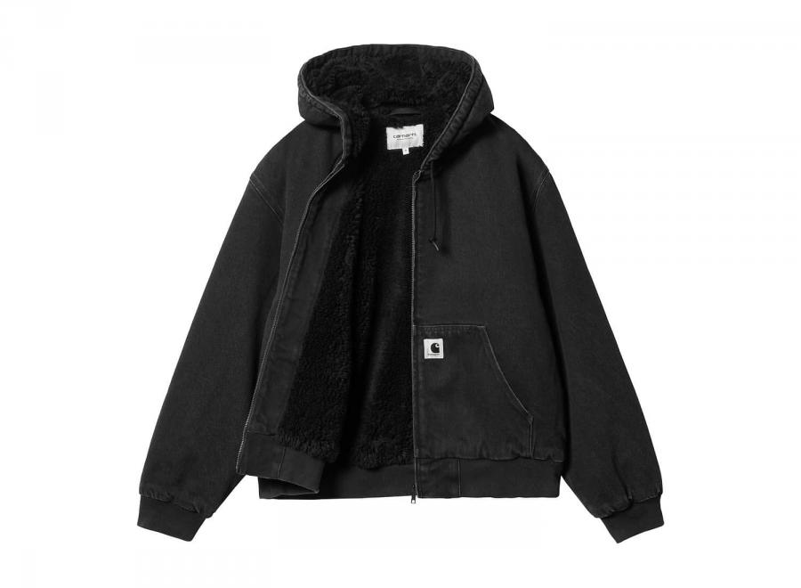 Carhartt WIP Women OG Active Jacket Black Stone Washed I032240.89.06.03 - Carhartt Wip