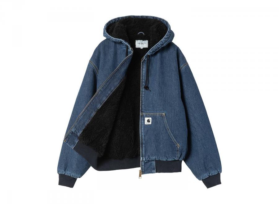 Carhartt WIP Women OG Active Jacket Blue Stone Washed I032240.01.06.03 - Carhartt Wip