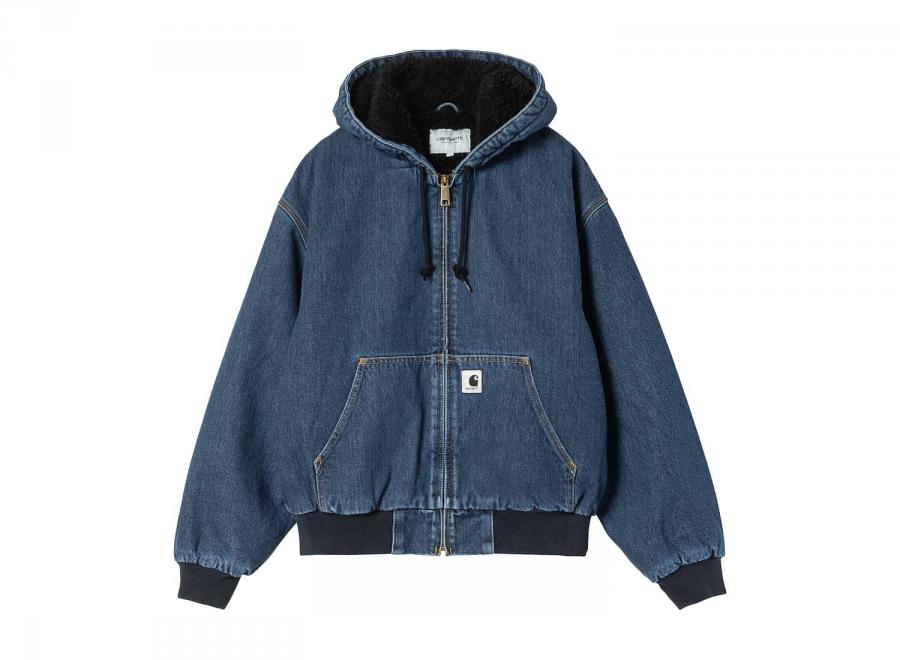 Carhartt WIP Women OG Active Jacket Blue Stone Washed I032240.01.06.03 - Carhartt Wip