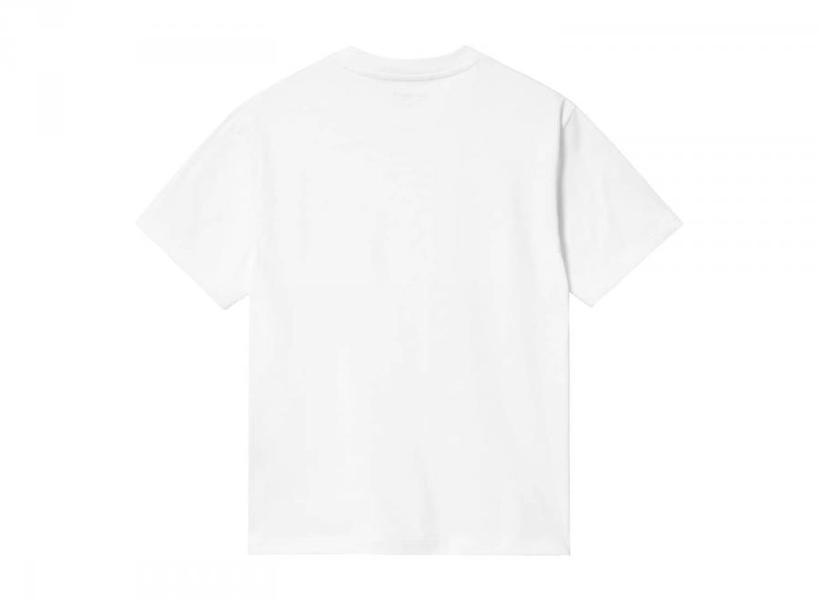 Carhartt WIP Femme Pocket Small Heart Tshirt White / Red I037166.1WZ.XX.03 - Carhartt Wip