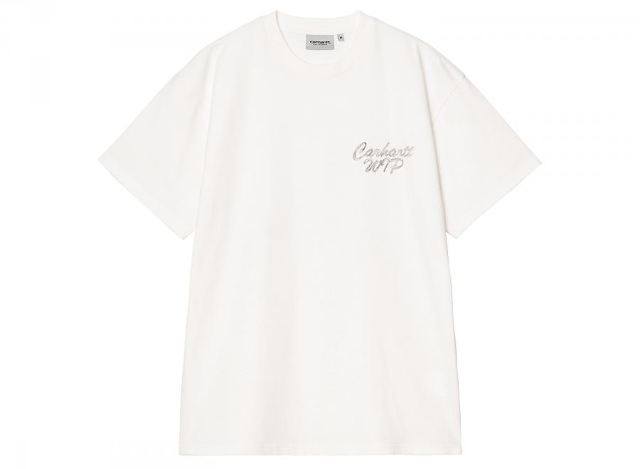 Carhartt WIP Hatching Script Tshirt Wax Garment Dyed I037258.D6.GD.03 - Carhartt Wip