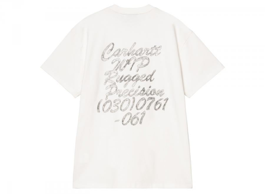 Carhartt WIP Hatching Script Tshirt Wax Garment Dyed I037258.D6.GD.03 - Carhartt Wip