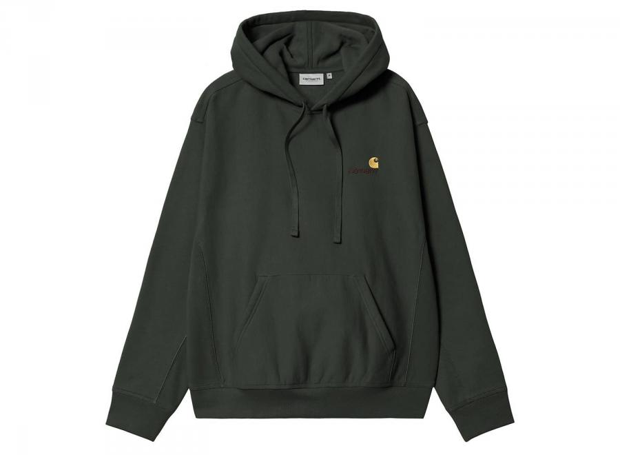Carhartt WIP Hooded American Script Sweat Raven I028279.3T6.XX.03 - Carhartt Wip