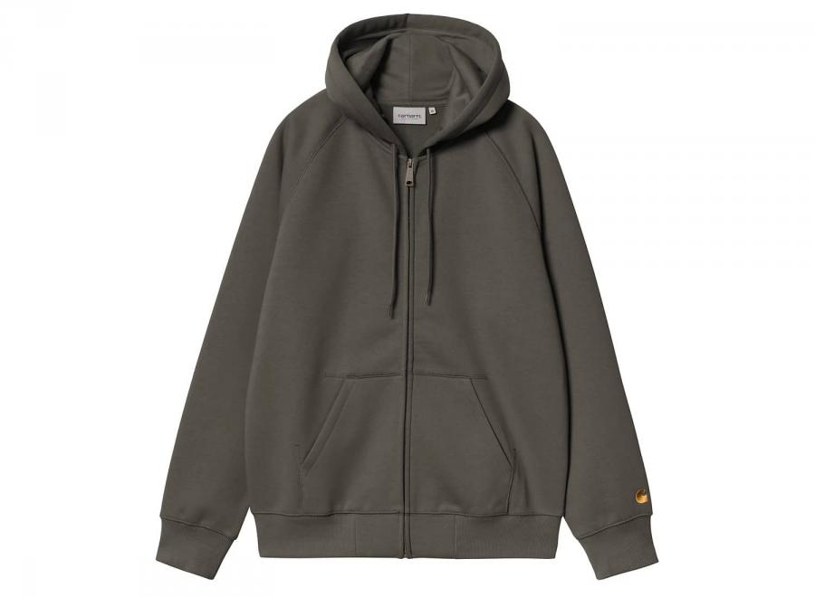 Carhartt WIP Hooded Chase Jacket Shungite / Gold I033664.3X9.XX.03 - Carhartt Wip