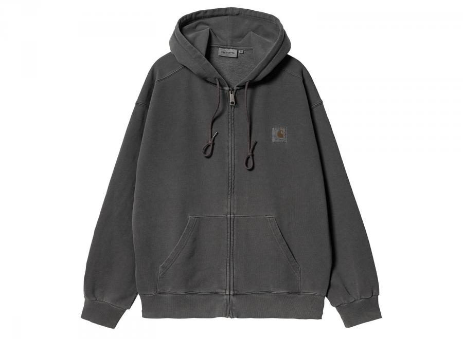 Carhartt WIP Hooded Nelson Jacket Black Garment Dyed I033064 - Carhartt Wip