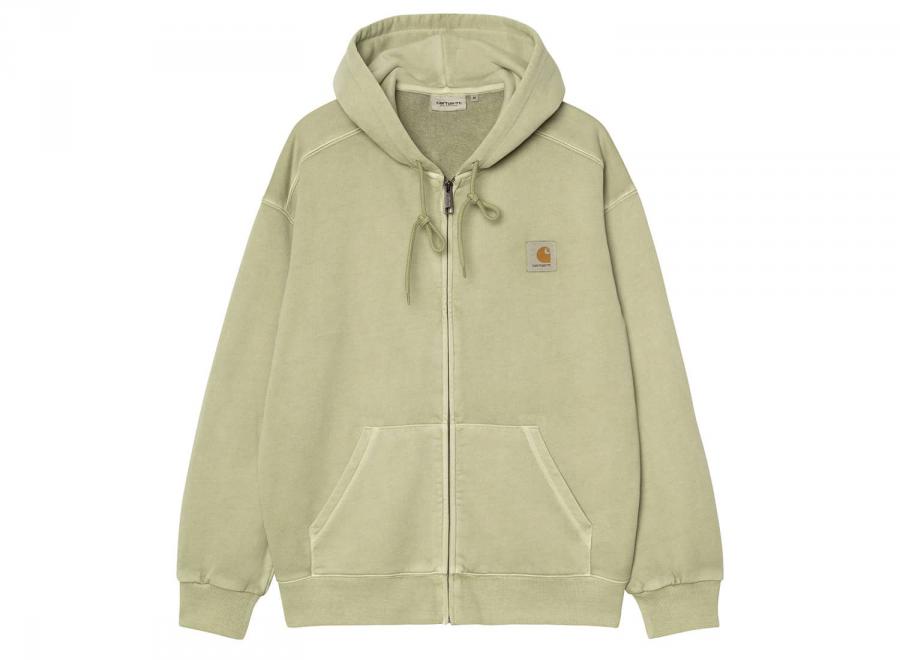 Carhartt WIP Hooded Nelson Jacket Gentle Green Garment Dyed I033064 - Carhartt Wip