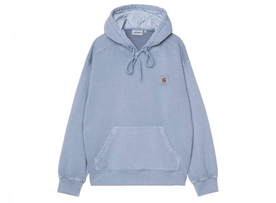 Carhartt WIP Hooded Nelson Sweatshirt Gentle Blue Garment Dyed I029963 - Carhartt Wip