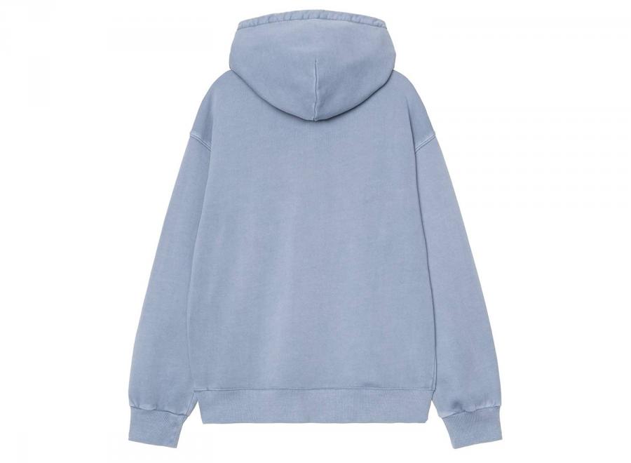 Carhartt WIP Hooded Nelson Sweatshirt Gentle Blue Garment Dyed I029963 - Carhartt Wip