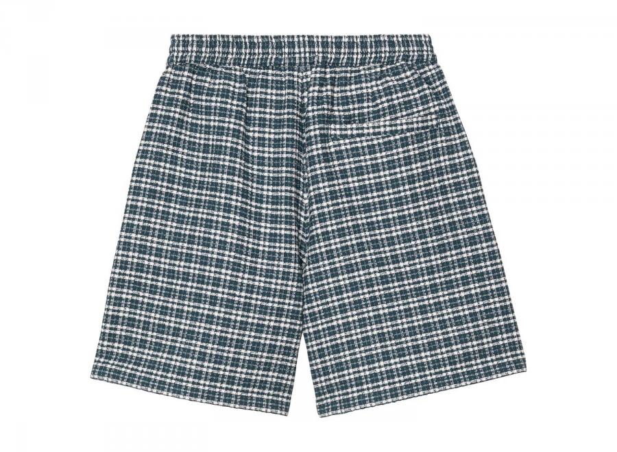 Carhartt WIP Kander Short Cotton Waffle Kander Check Blue River I036196 - Carhartt Wip