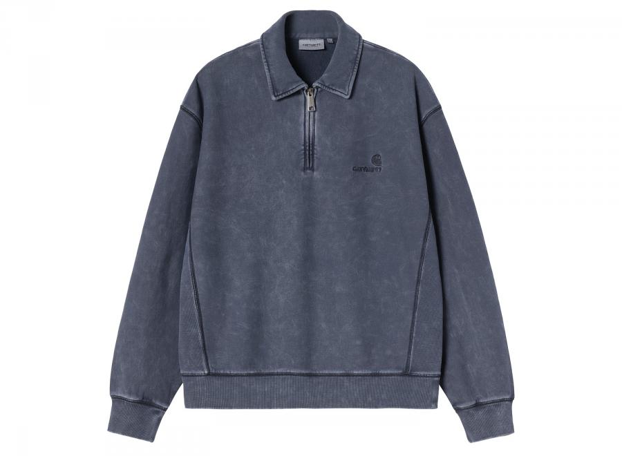 Carhartt WIP Lambert Polo Sweat Dark Navy Moon Wash I037105.1C.FQ.03 - Carhartt Wip
