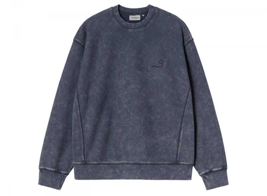 Carhartt WIP Lambert Sweat Dark Navy Moon Wash I037104.1C.FQ.03 - Carhartt Wip