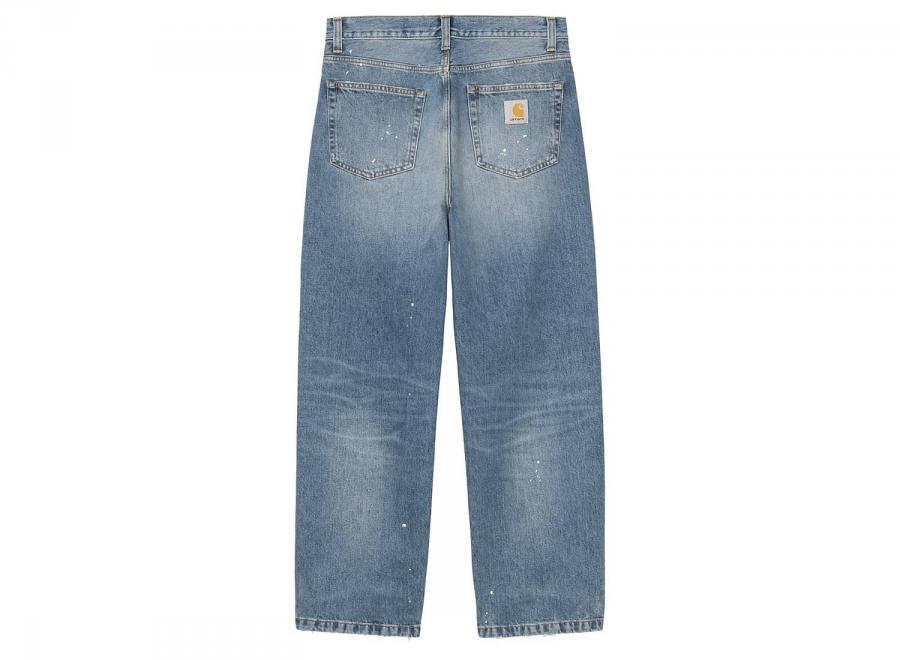 Carhartt WIP Landon Pant Blue Destroy Wash Splatter I034733.01.EJ.00 - Carhartt Wip