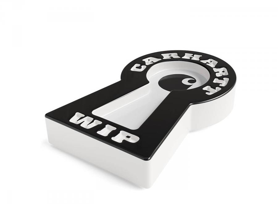 Carhartt WIP Locked Cone Incense Holder Ceramic White / Black I036752 - Carhartt Wip
