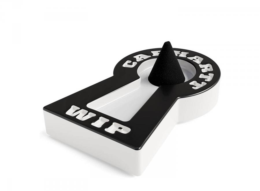 Carhartt WIP Locked Cone Incense Holder Ceramic White / Black I036752 - Carhartt Wip