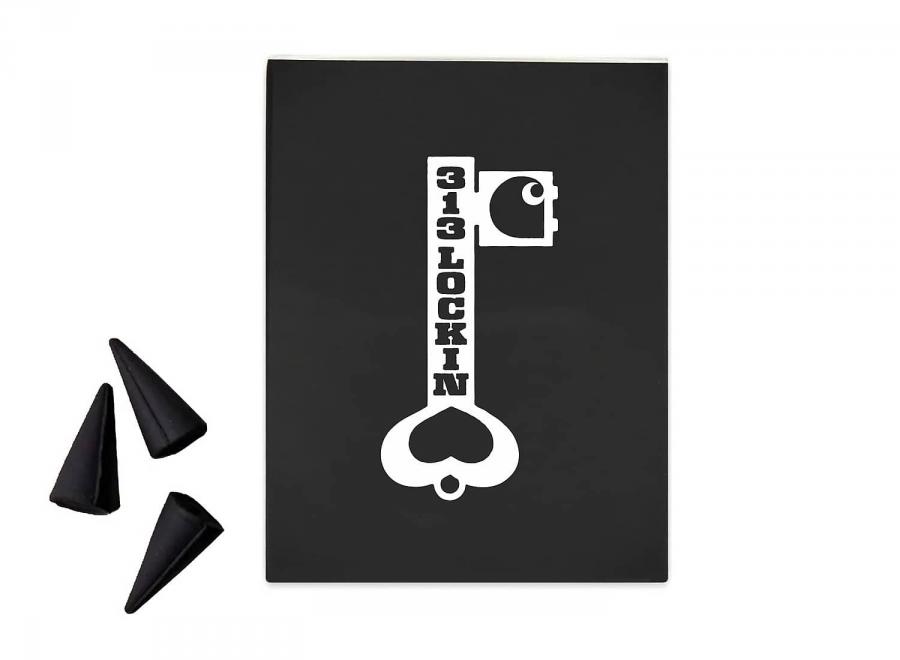 Carhartt WIP Locked Cone Incense Wood Powder White / Black I036753 - Carhartt Wip