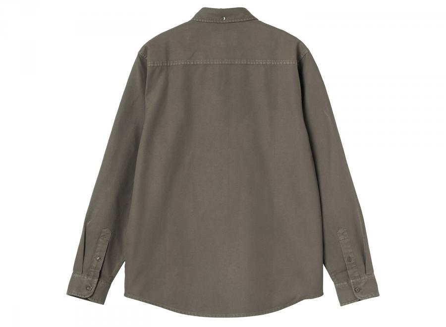 Carhartt WIP LS Bolton Shirt Shungite Garment Dyed I030238.3TE.GD.03 - Carhartt Wip