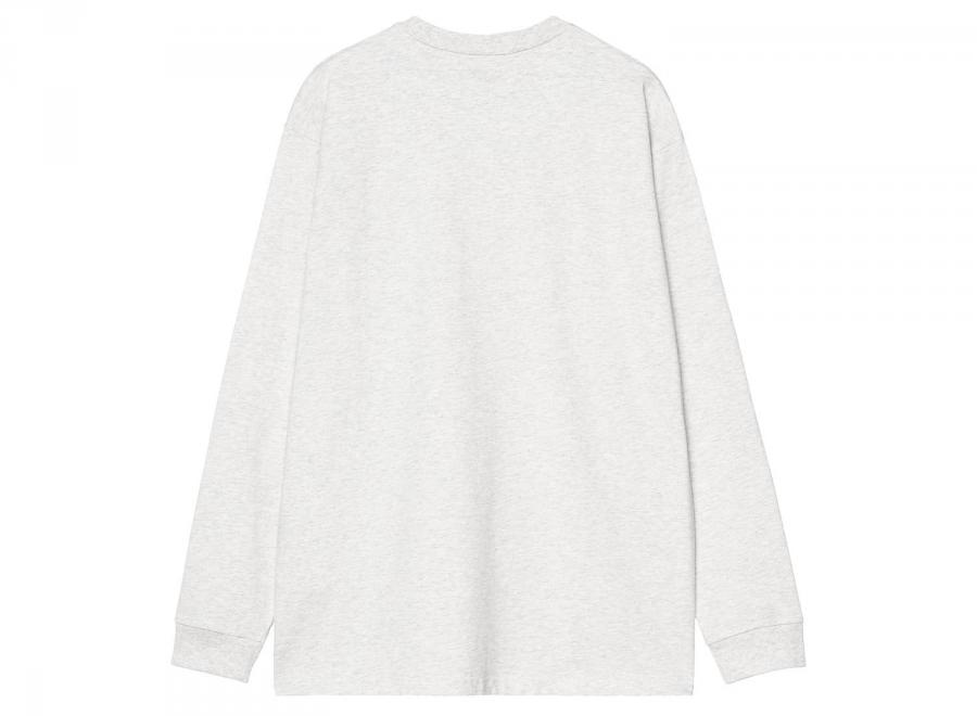 Carhartt WIP LS Chase Tshirt Ash Heather / Gold I026392.00J.XX.03 - Carhartt Wip