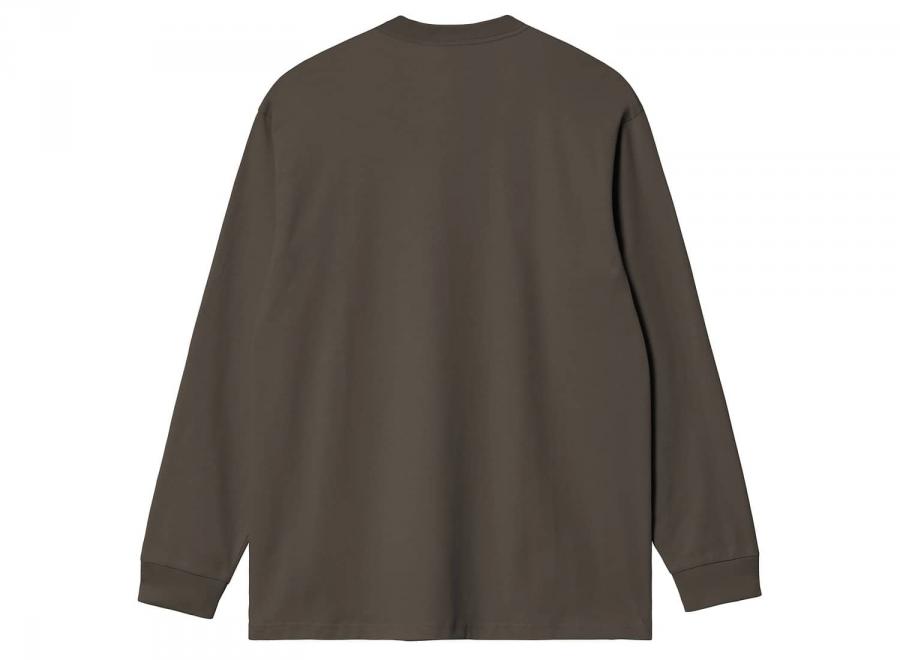 Carhartt WIP LS Chase Tshirt Shungite / Gold I026392.3X9.XX.03 - Carhartt Wip