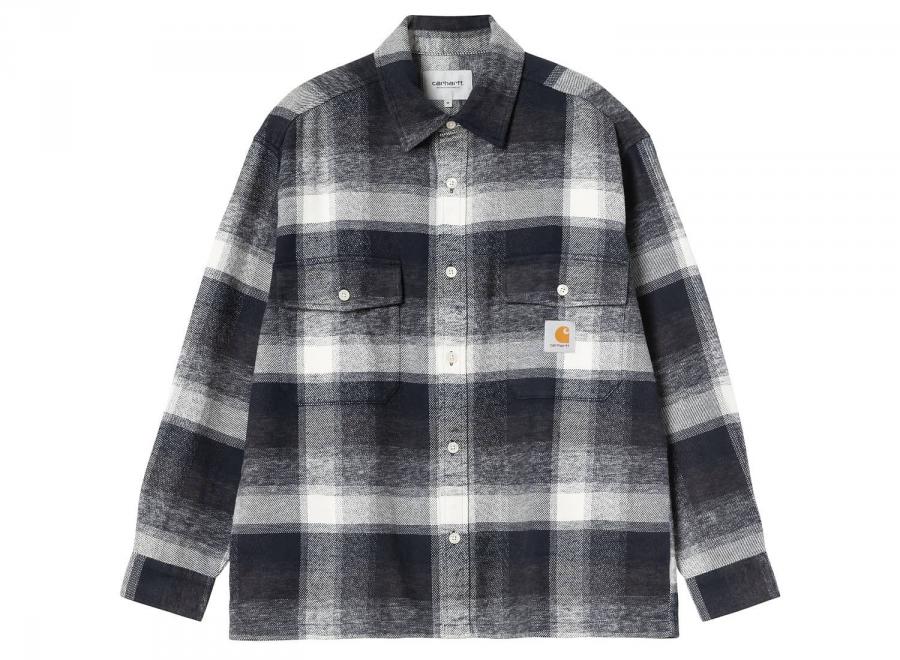 Carhartt WIP LS Esterson Shirt Esterson Check Dark Navy I037139.3ZH.XX.03 - Carhartt Wip
