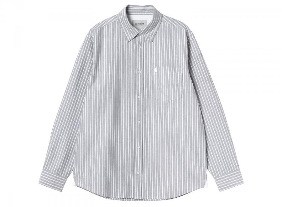 Carhartt WIP LS Kanan Shirt Kanan Stripe Black I037119.3VI.XX.03 - Carhartt Wip