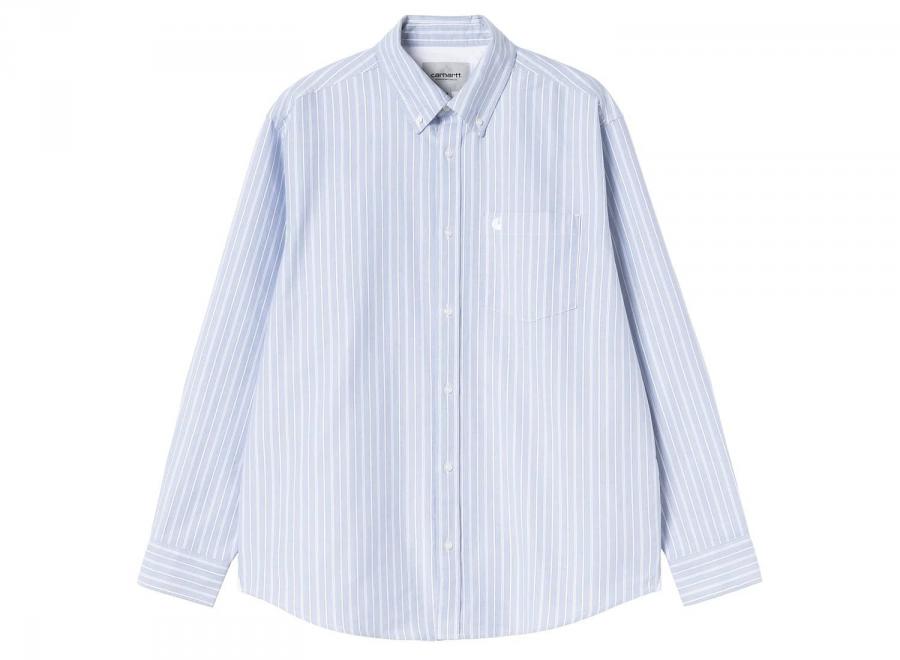 Carhartt WIP LS Kanan Shirt Kanan Stripe Bleach I037119.3VF.XX.03 - Carhartt Wip