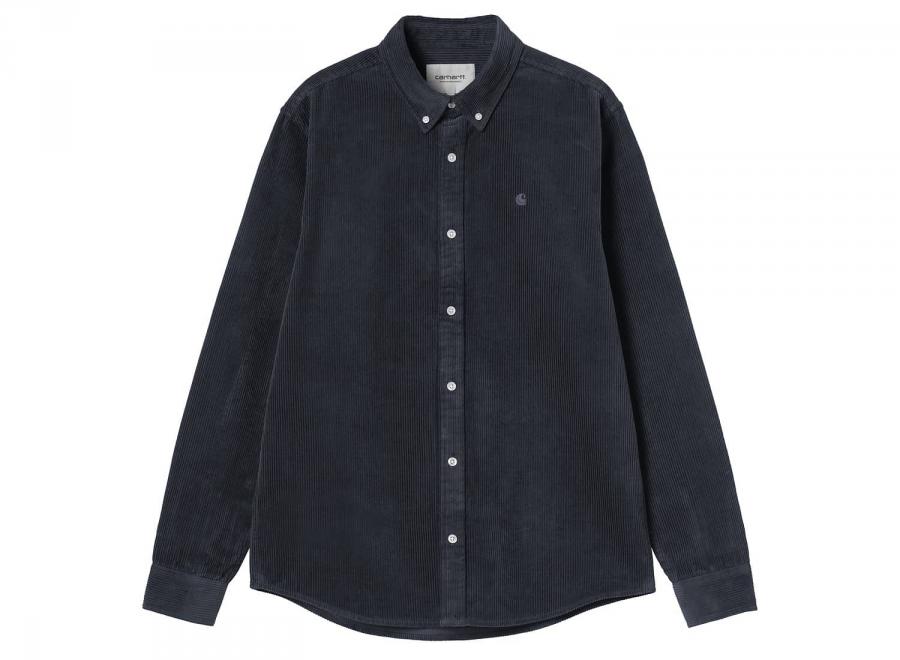 Carhartt WIP LS Madison Cord Shirt Dark Navy I029958.1C.XX.03 - Carhartt Wip