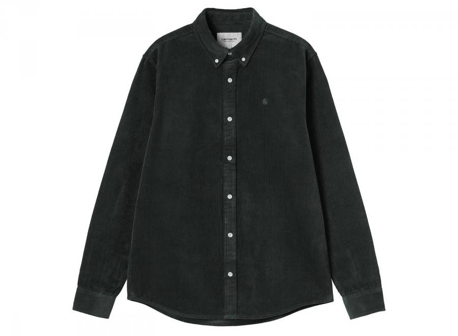 Carhartt WIP LS Madison Cord Shirt Raven I029958.3T6.XX.03 - Carhartt Wip