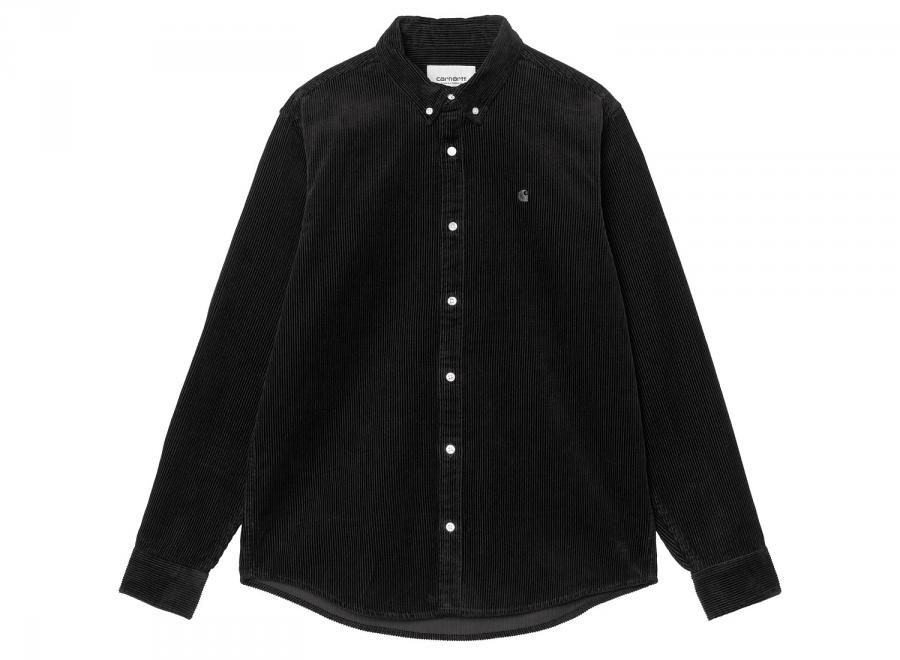 Carhartt WIP LS Madison Cord Shirt Soot I029958.26.XX.03 - Carhartt Wip