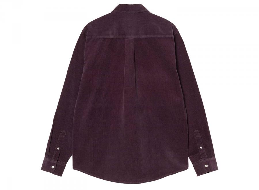 Carhartt WIP LS Madison Fine Cord Shirt Cozy Purple / Wax I030580 - Carhartt Wip