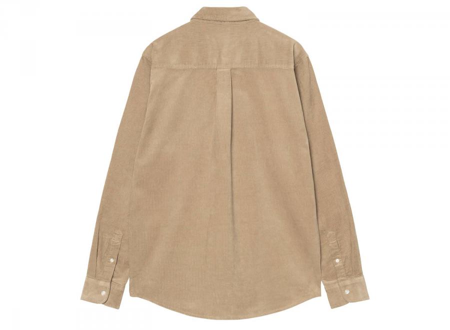 Carhartt WIP LS Madison Fine Cord Shirt Iroko / Wax I030580 - Carhartt Wip