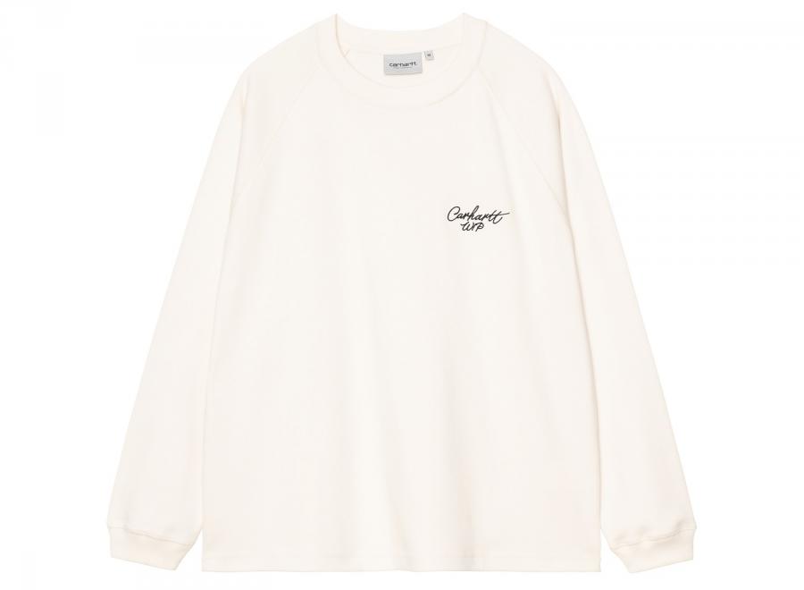 Carhartt WIP LS Signature Rib Tshirt Wax / Black I037121.0D3.XX.03 - Carhartt Wip