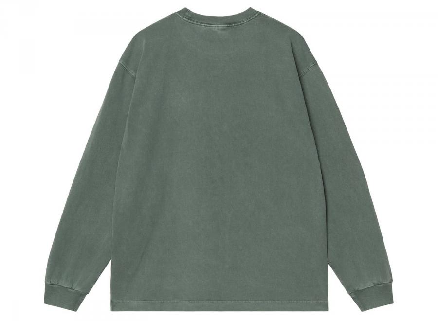 Carhartt WIP LS Vista Tshirt Dark Scarab Garment Dyed I030779.3U0.GD.03 - Carhartt Wip